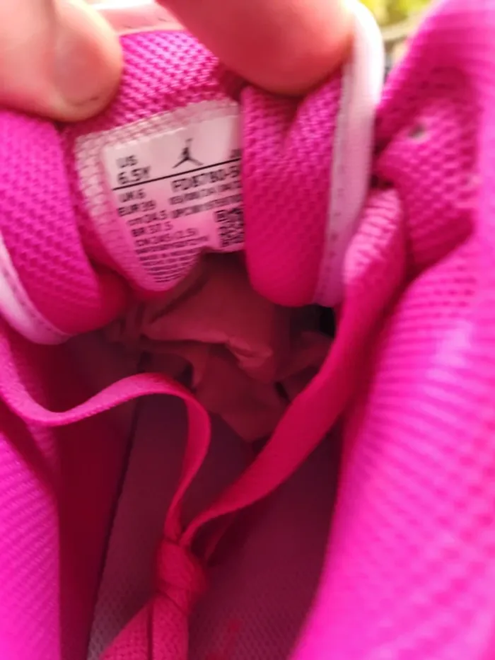 Air jordan 1 mid Taille 39 neuves femme blanc rose fuchsia - photo numéro 7
