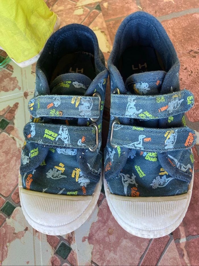 Basket tennis bleue taille 28 - photo numéro 6