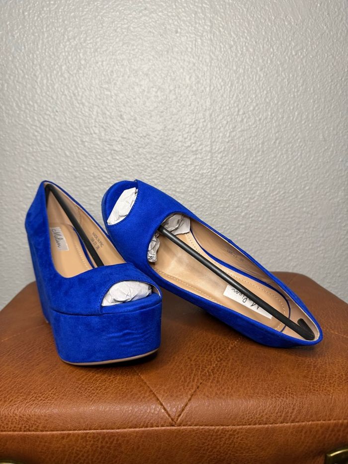 Escarpin compensés bleu - Malien - photo numéro 7