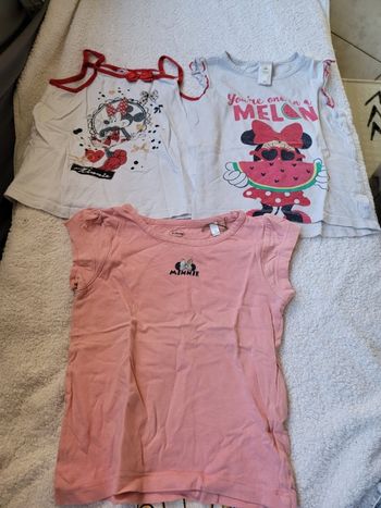 Lot de 6 tee-shirts fille 3 ans