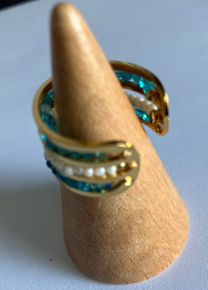 Bague Eden bleue - Neuve - photo numéro 4