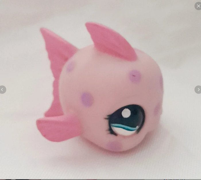 Figurine Littlest Pet Shop Poisson rose à pois - photo numéro 1