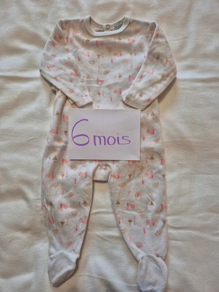 Pyjama "Mes petits cailloux" 1 pièce 6mois