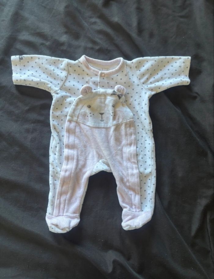 Pyjama velours 0mois