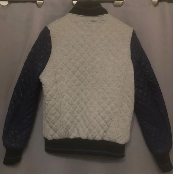 Veste matelassée »Gertrude »bleu marine et grise - photo numéro 4