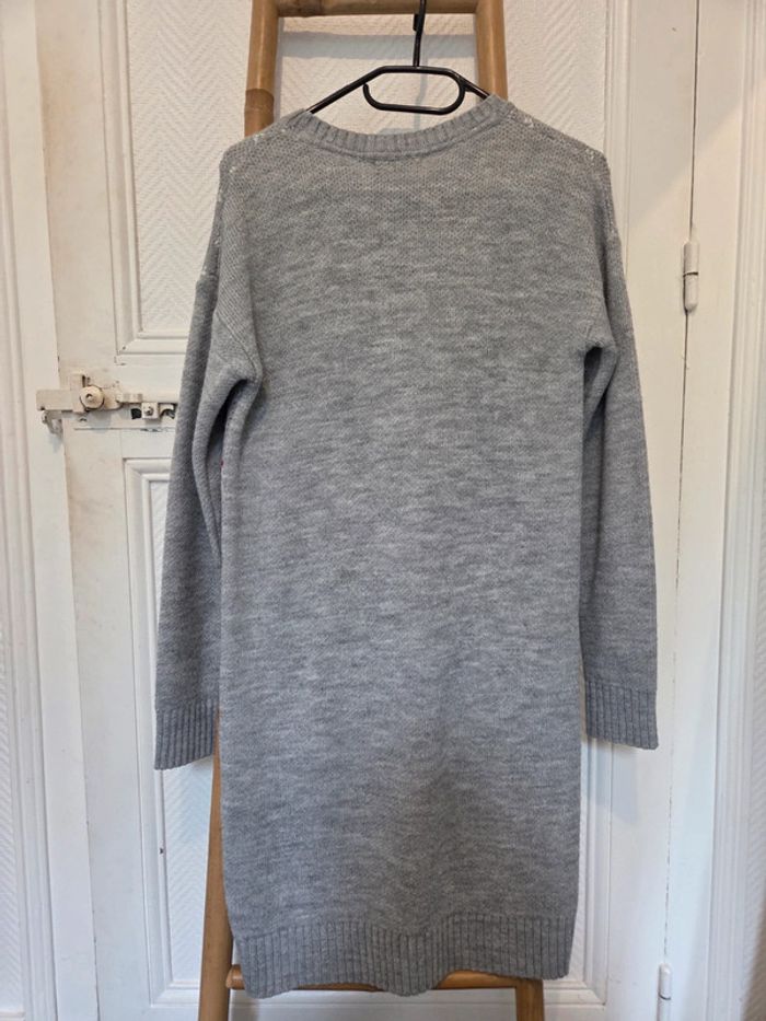 Robe pull grise noel - photo numéro 4