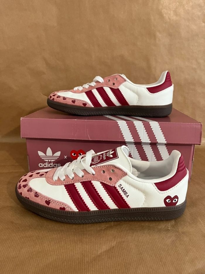 Adidas Samba X Comme Des Garçons Rose Taille 40 - photo numéro 4