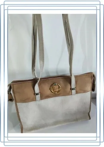 Sac à main Texier et porté épaule, bon état mais quelques marques, 37x28cm