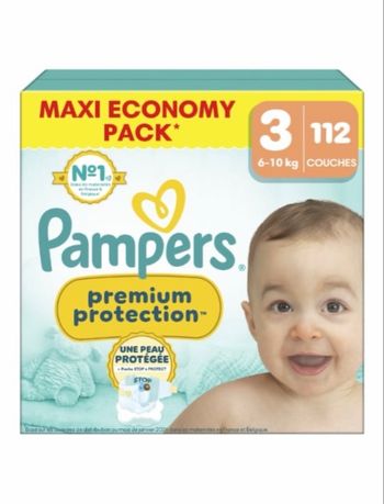 Couches Pampers premium taille 3