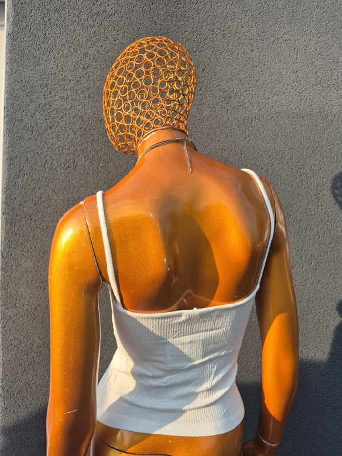 Débardeur Femme Blanc Cassé - photo numéro 2
