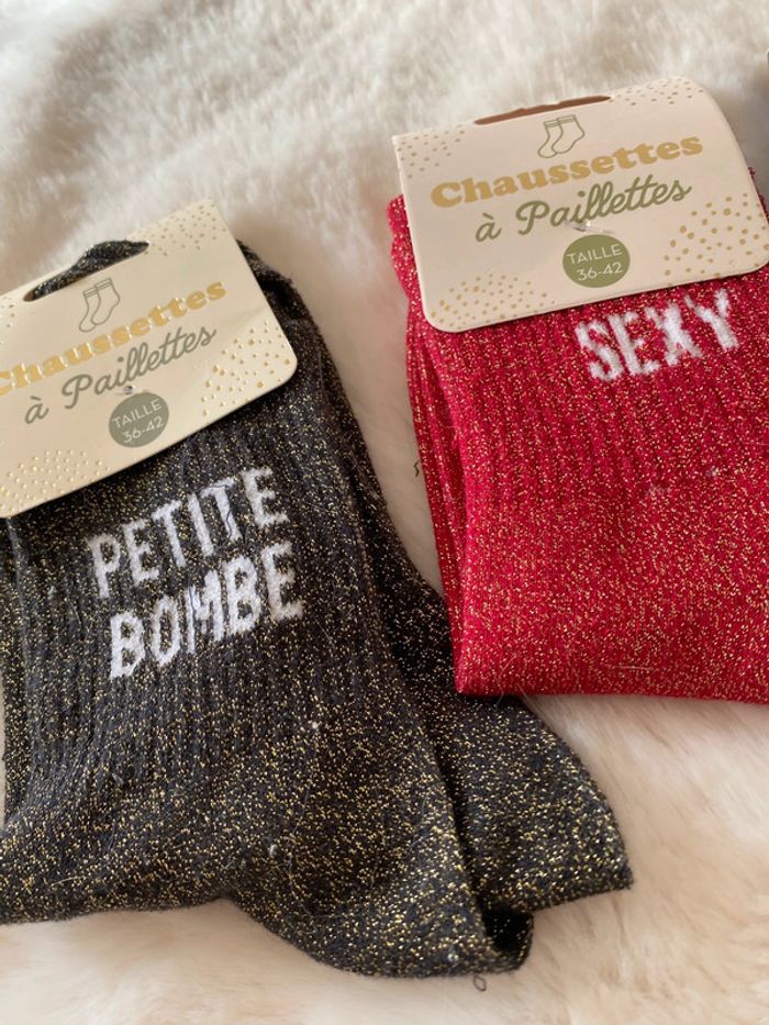 Lot de chaussettes à paillettes - photo numéro 4