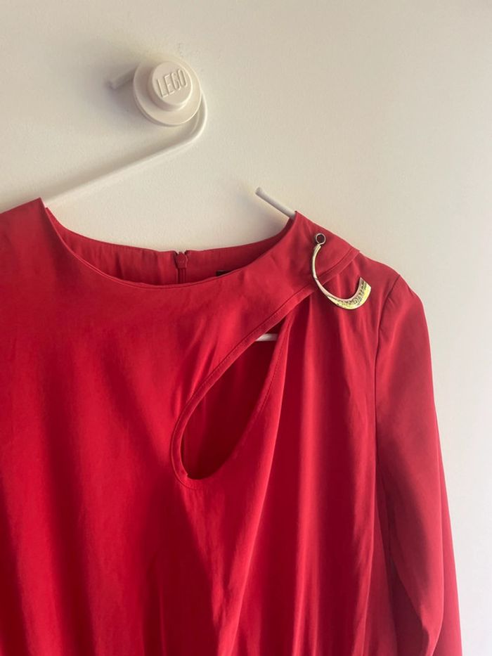 Robe rouge Cop Copine décolleté original - Taille 36/38 - photo numéro 2