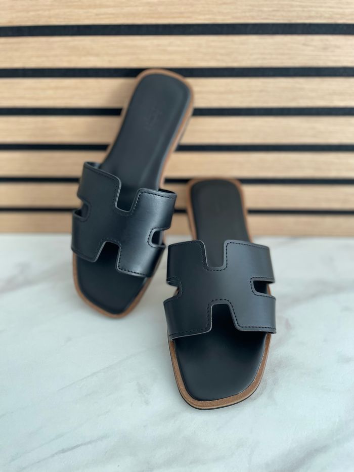 Sandale Mules claquette Hermès Noir Achat occasion Sandales et