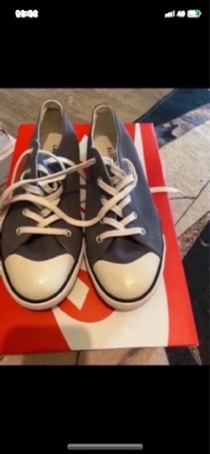 Basket  lacoste grise taille 39 - photo numéro 3