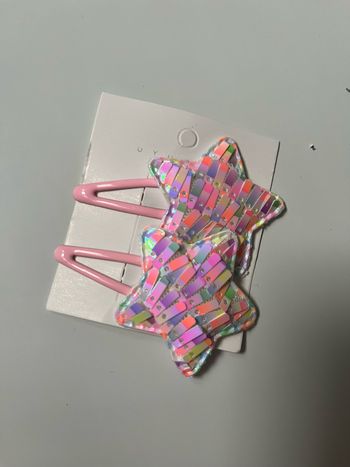Barrette à cheveux fille pailleté