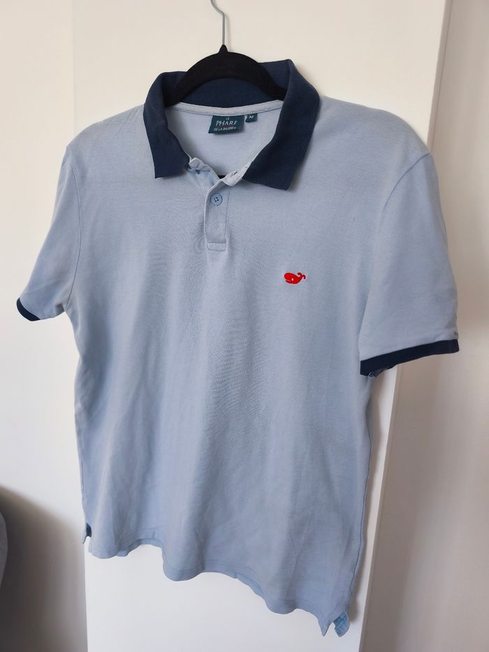 Polo bleu clair le Phare de la Baleine - photo numéro 2