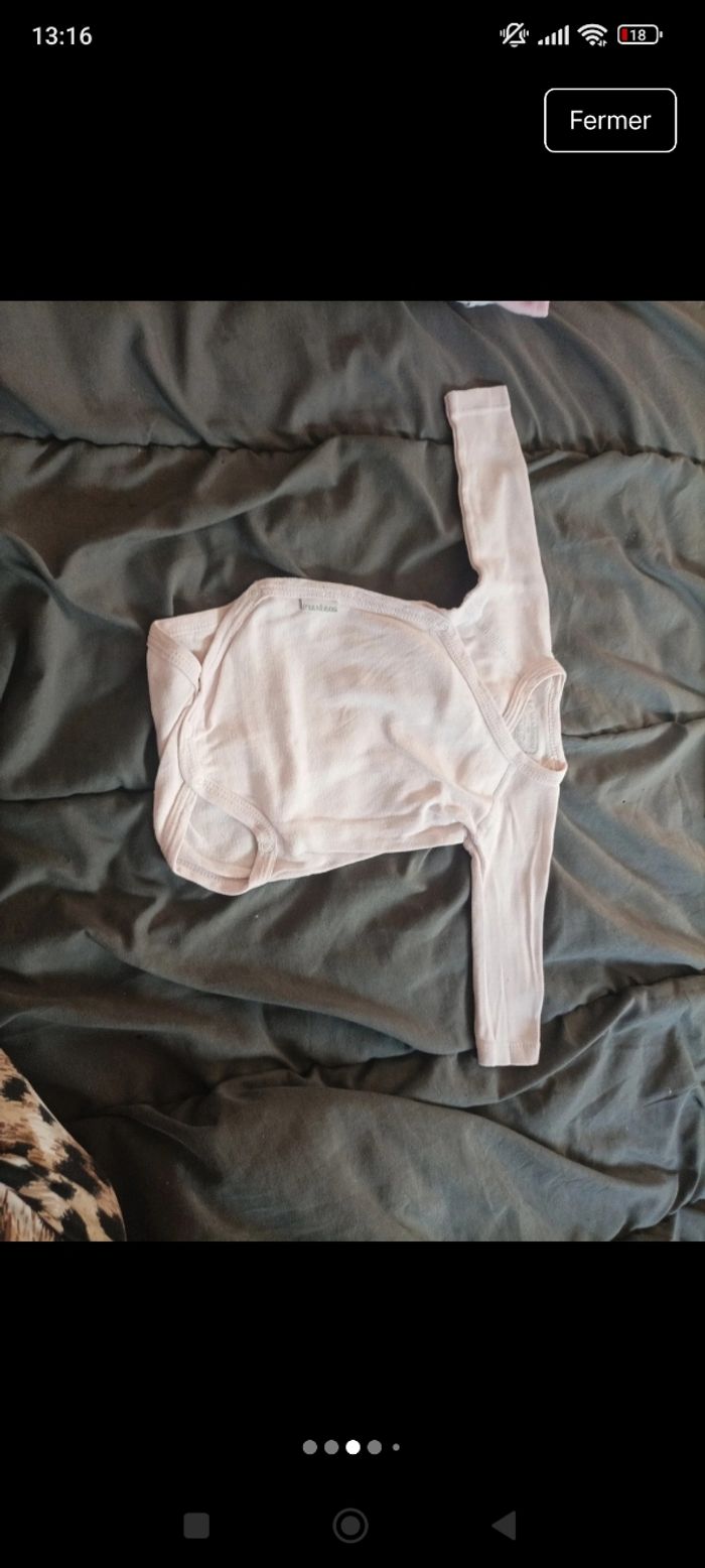 Lot de bodies bébé fille manche longue - photo numéro 3