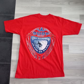 T-shirt rouge imprimé vintage taille XL