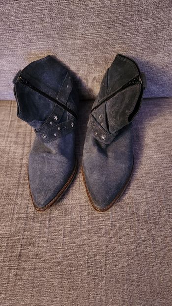 Bottines bleues