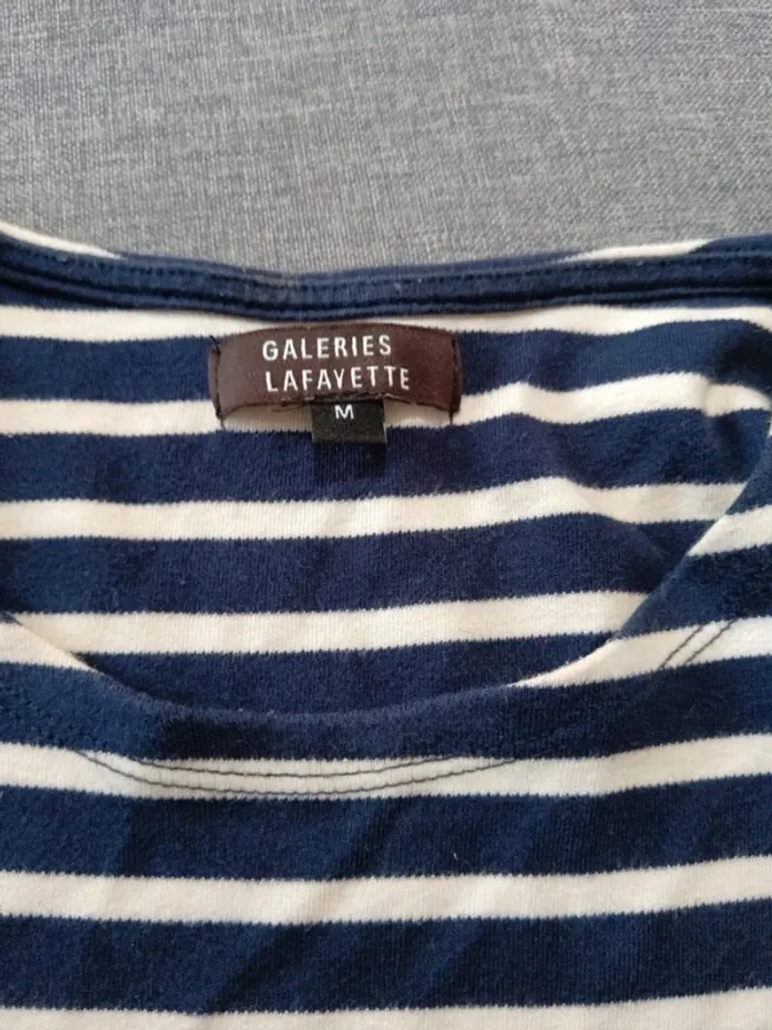 C56 t-shirt rayé Galeries Lafayette M - photo numéro 3