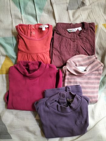 Lot t shirts manches longues