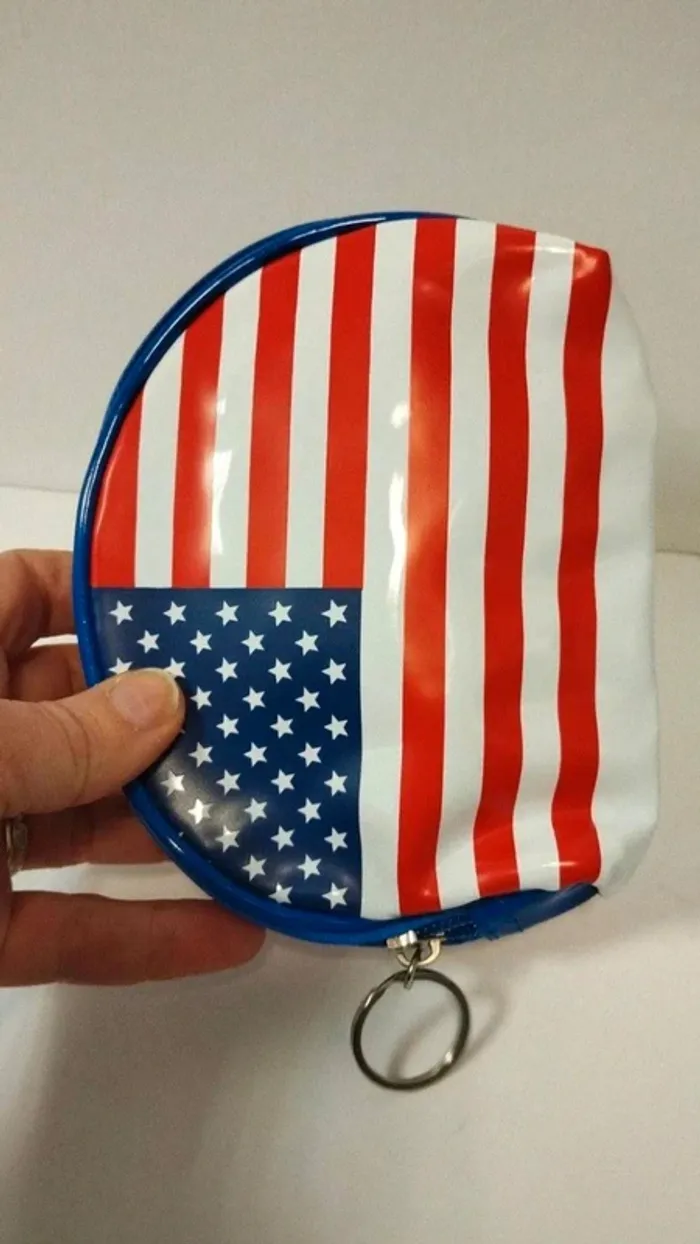 Porte monnaie pvc motif amerique - photo numéro 6