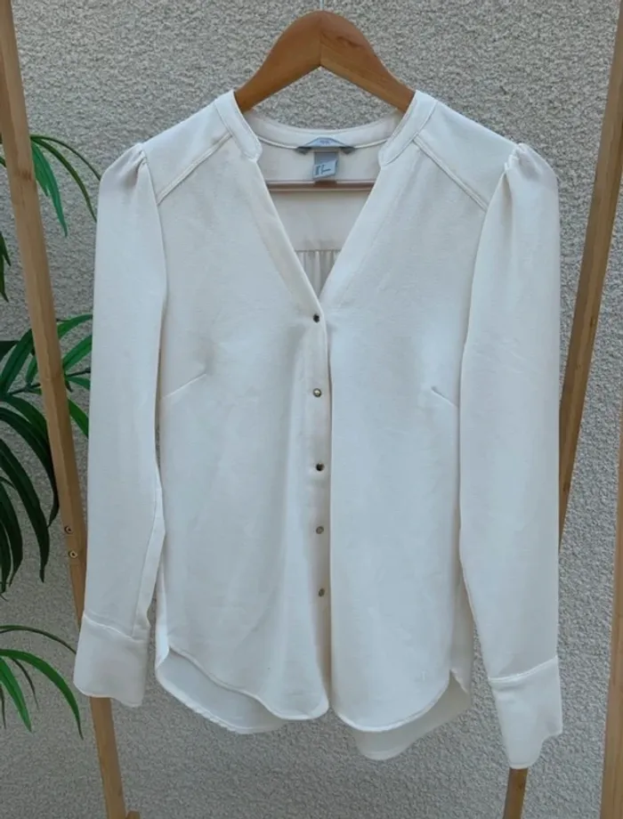 Chemisier blanc h&m fluide - photo numéro 3