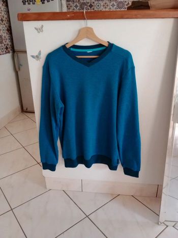 Pull homme L  émeraude c80