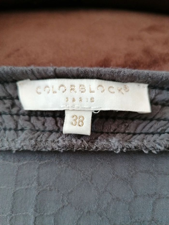 Robe fines bretelles réglables avec 2 poches Colorblock 38 - photo numéro 5