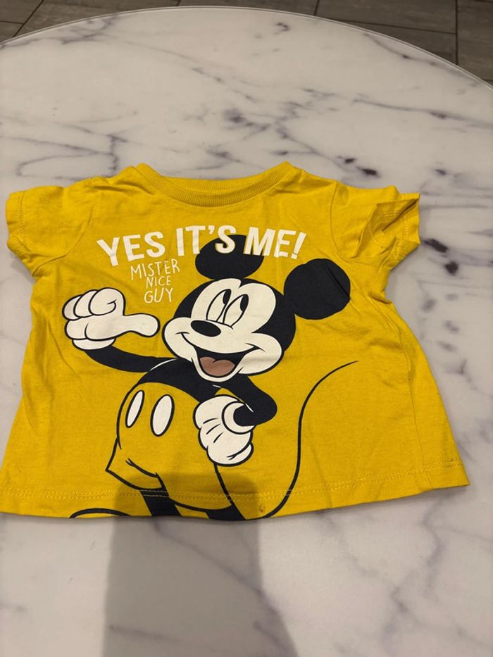 T shirt jaune Mickey