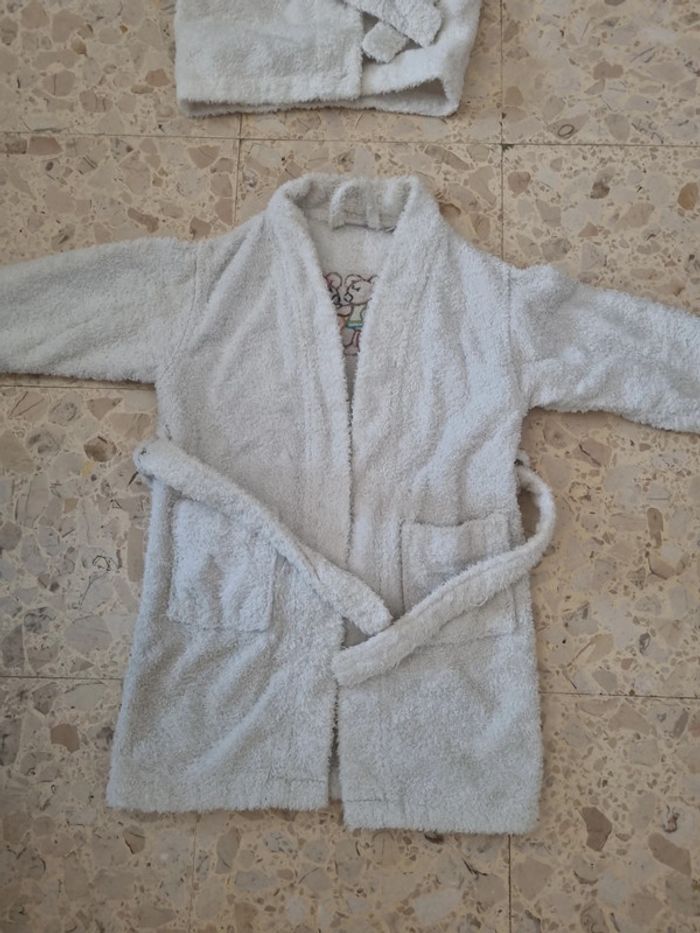 Peignoir carré blanc 4 ans