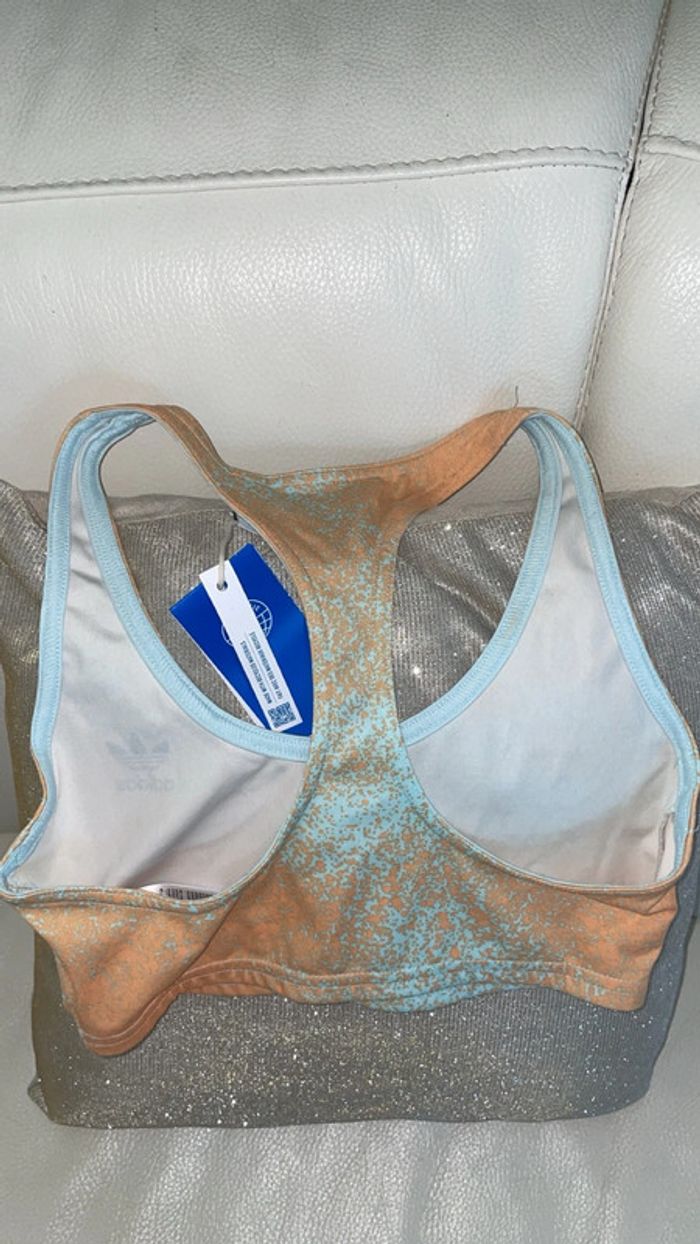 Brassière de Sport Adidas Originals AOP Bra Top HL6596 - Neuve avec Étiquettes - photo numéro 3