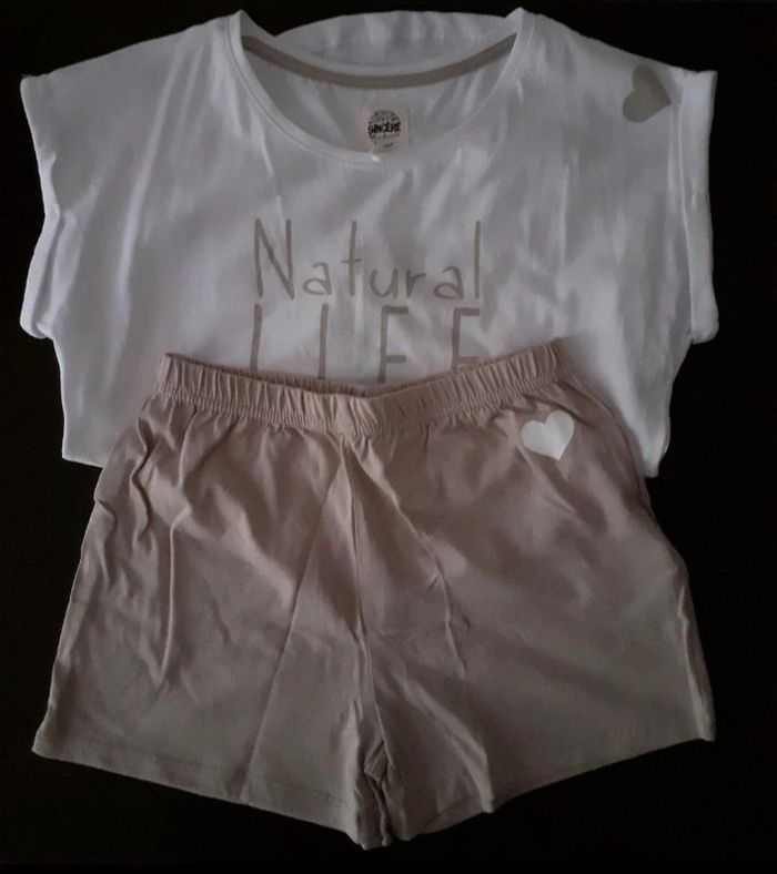 Pyjashort : Tee-shirt + short 10 ans