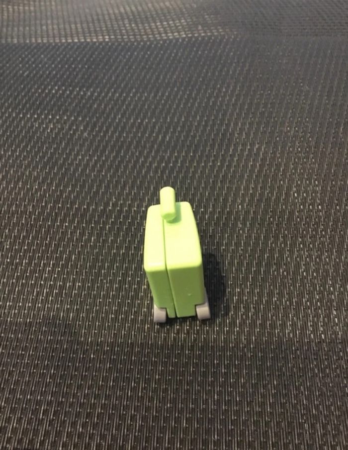 Playmobil valise à roulettes verte bagages vacances aéroport avion pièces détachées - photo numéro 5