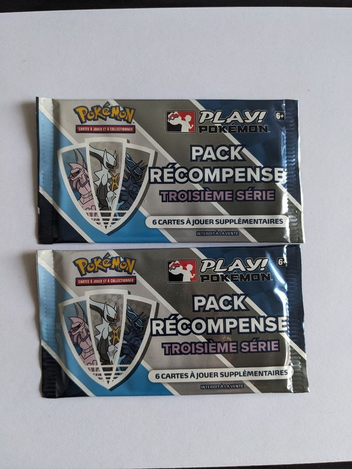 Pokémon 2 boosters scellés pokémon pack récompense série 3