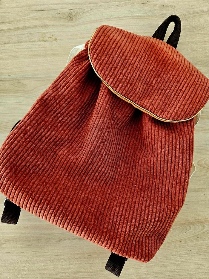 Sac à dos enfant velours côtelé - photo numéro 10