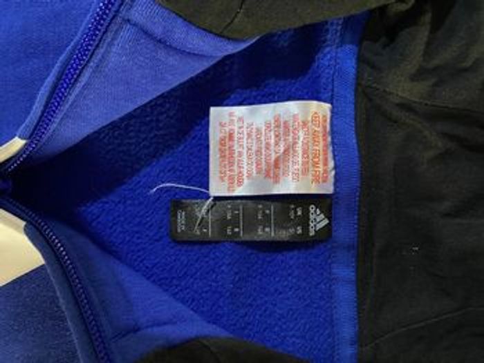 Veste noir et bleu marine adidas taille 10 ans enfants - photo numéro 4