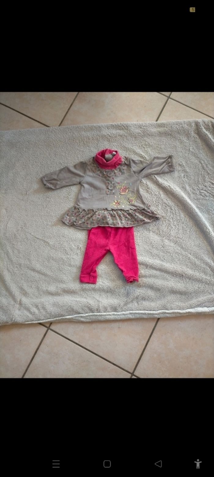 Ensemble fille 3 mois