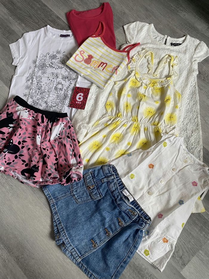 Lot vêtements mofille été 6 ans