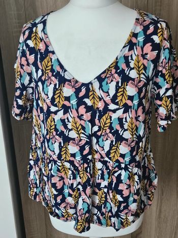 Blouse coloré manches courtes taille 42