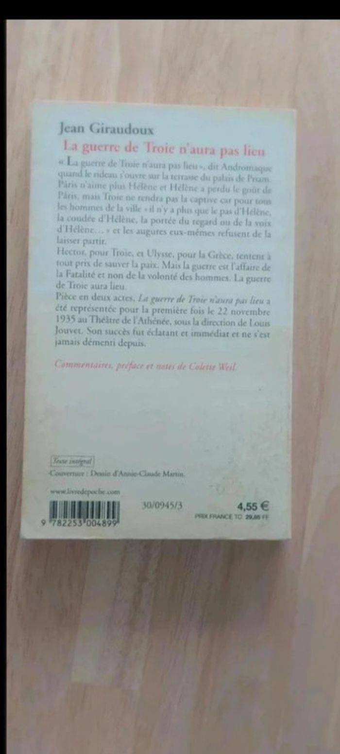 La guerre de Troie n'aura pas lieu - Jean Giraudoux - photo numéro 2