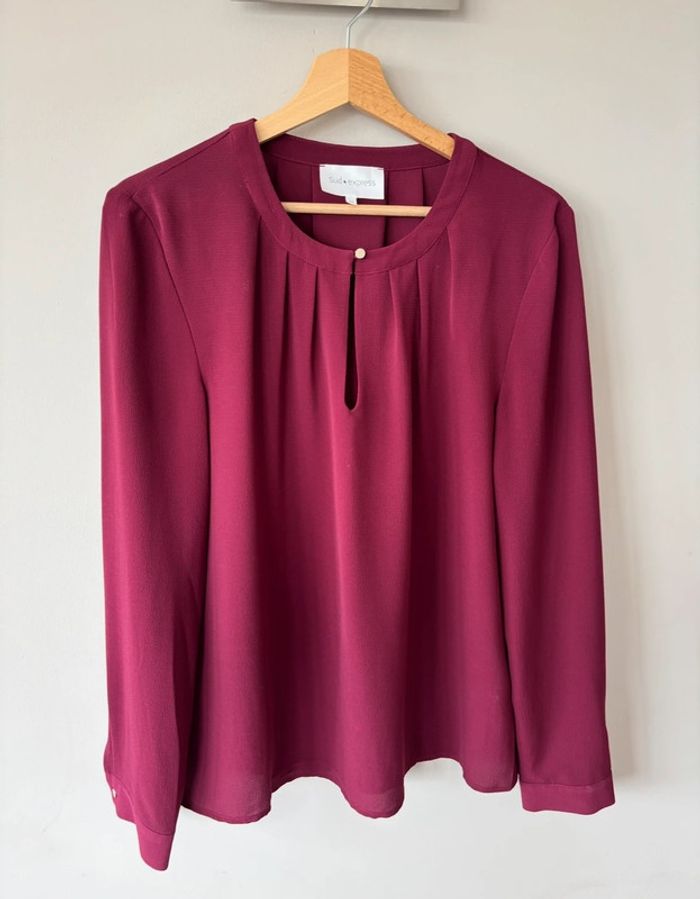Blouse élégante Sud Express 38 prune - photo numéro 10