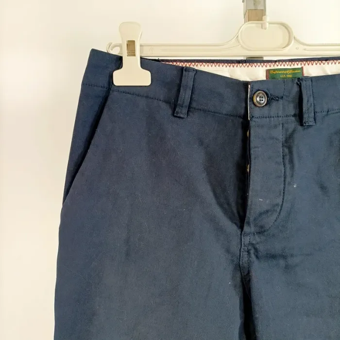 Short bleu marine Jack & Jones coupe regular homme taille S coton stretch été A1347 - photo numéro 3