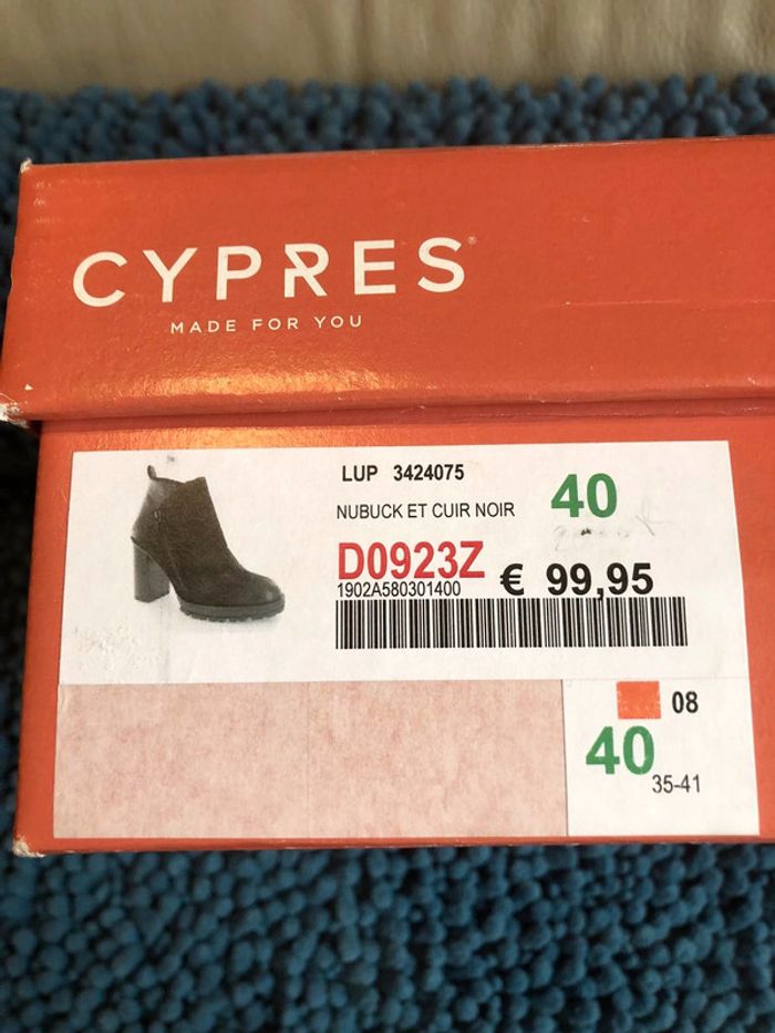 Bottines à talon noires cypres - photo numéro 6