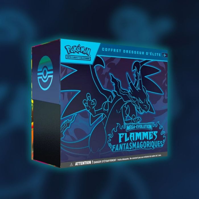 x1 ETB ME02 Méga Évolution Flammes Fantasmagoriques - Mega Dracaufeu | Elite Trainer Box / Coffret Dresseur d'Elite Français ✨️