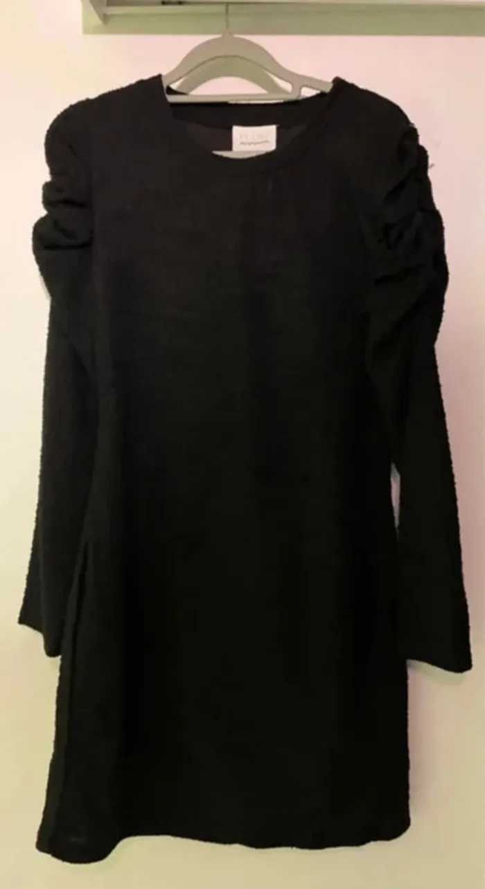 Robe noire manches longues LA CITY neuve taille M - photo numéro 4