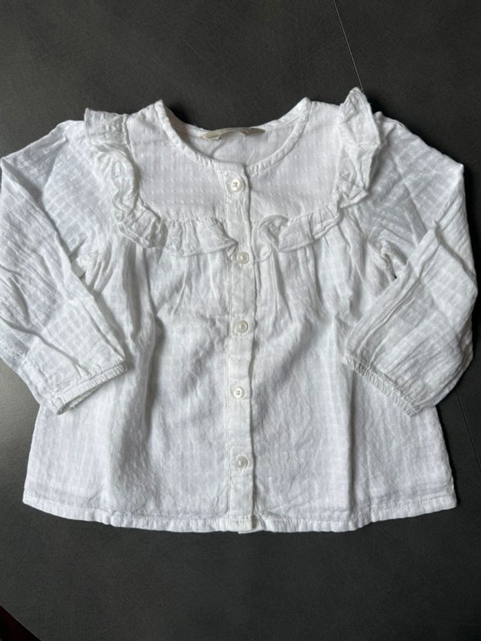 Ensemble 2 pièces blouse / salopette 24 mois - photo numéro 2