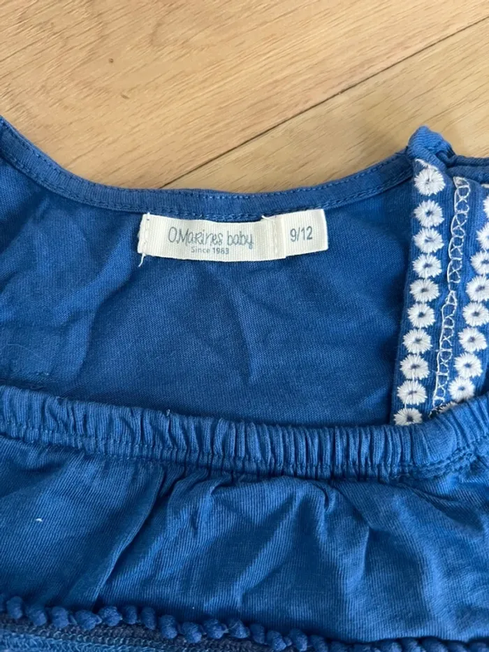 Haut 9/12 mois bleu - photo numéro 2