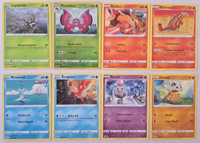 🃏 Lot de 17 cartes Pokémon JCC françaises 2021 Epée et Bouclier Styles de Combat - photo numéro 3