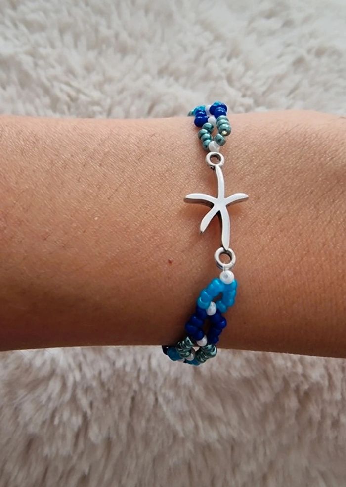 Bracelet thème vacances/été étoile de mer - photo numéro 2